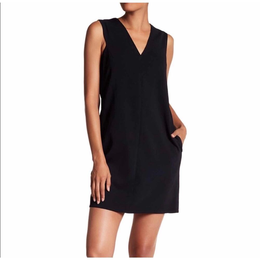 Rag & Bone Alma V Neck Shift Dress Sleeveless Pockets Viscose Stretch Small